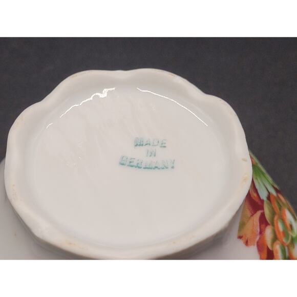 Antique Tea Cup Germany Porcelain Grapes Vineyard Gold Gilt Transfer - Picture 9 of 11